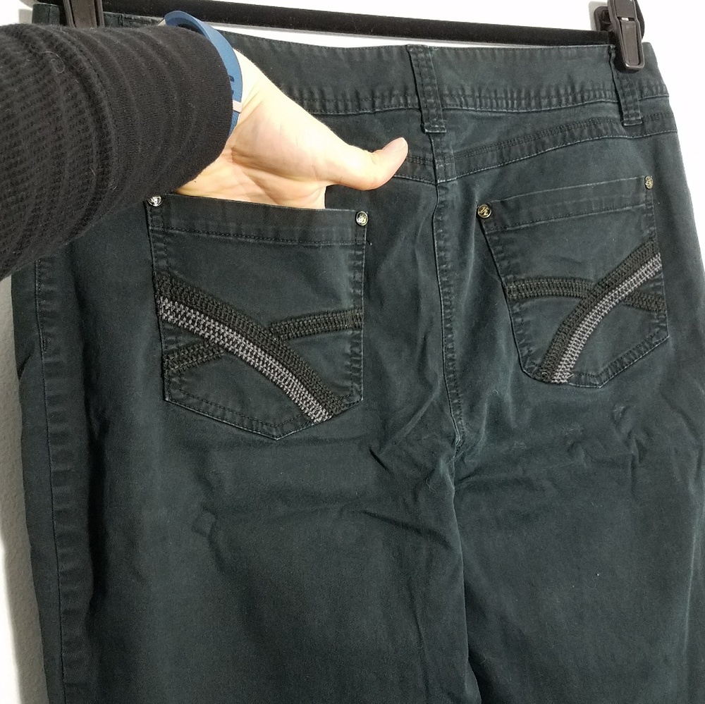Classic Style&Co black zipper detail chinos, 14 - Picture 7 of 8